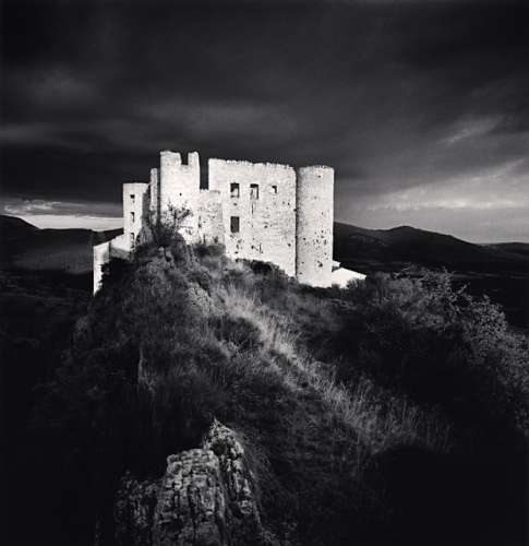 Le Chateau, Bargème, France. (c) Michael Kenna, 1996.