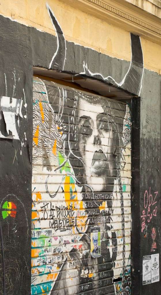 Colourful graffiti in Marseilles' old streets