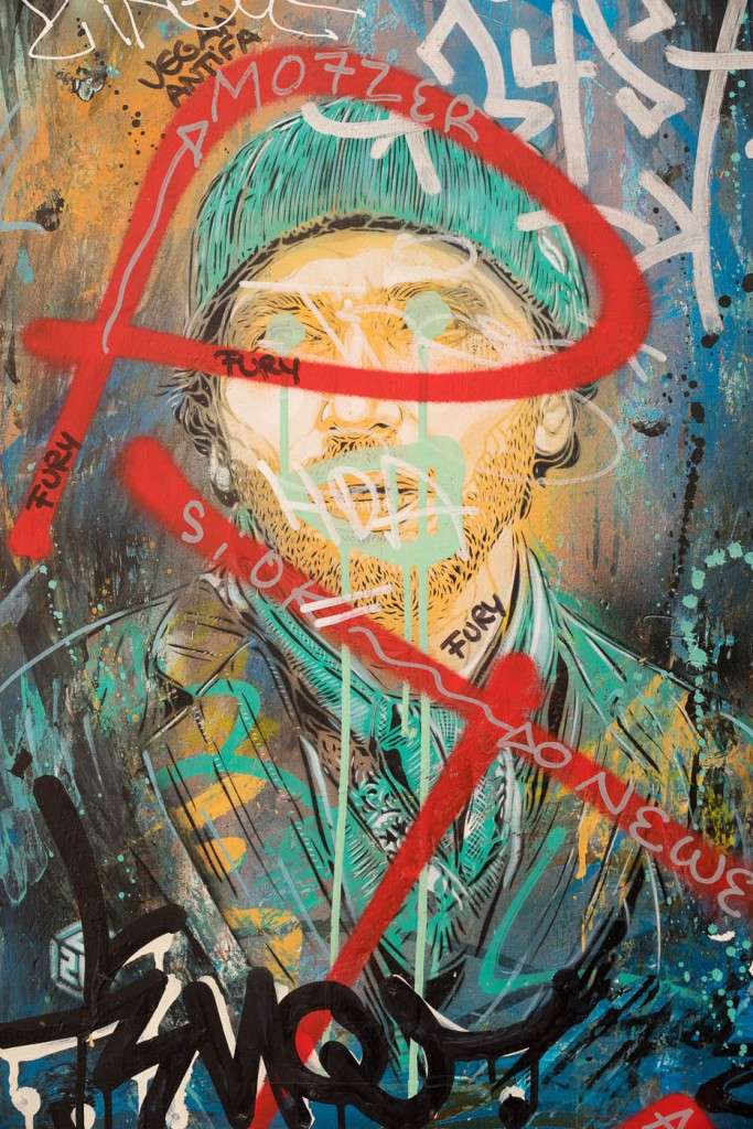 Colourful graffiti in Marseilles' old streets