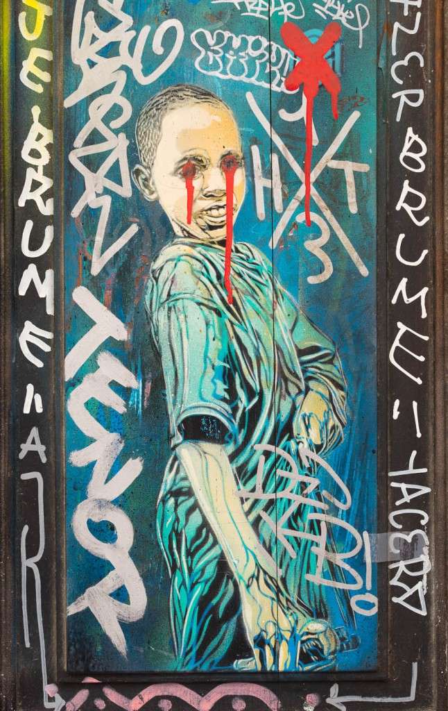 Colourful graffiti in Marseilles' old streets
