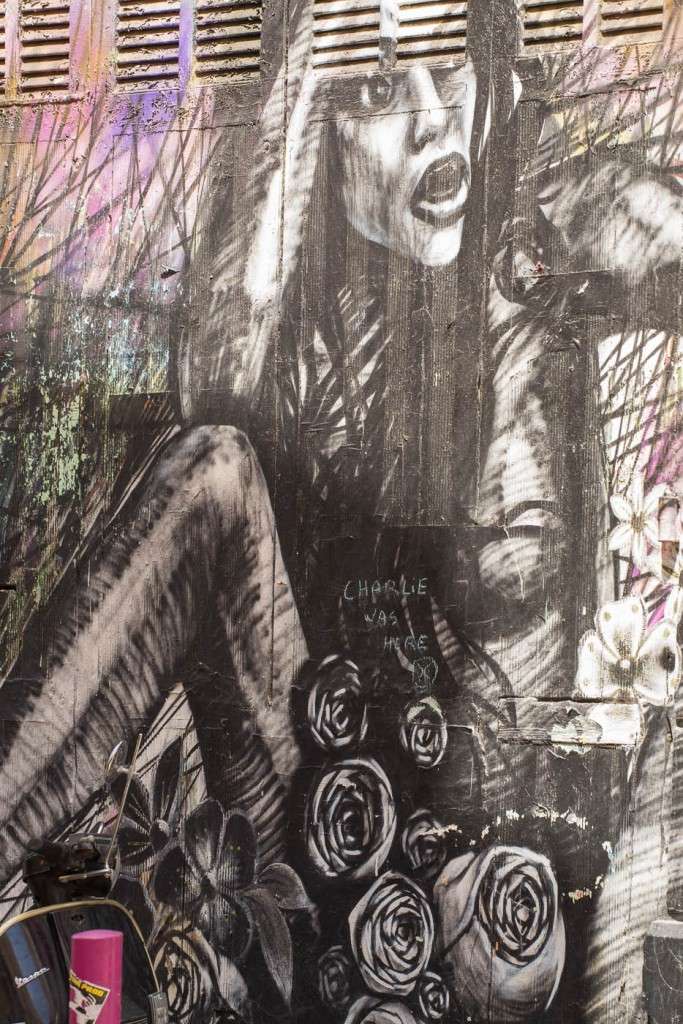 Colourful graffiti in Marseilles' old streets