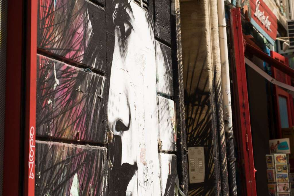 Colourful graffiti in Marseilles' old streets