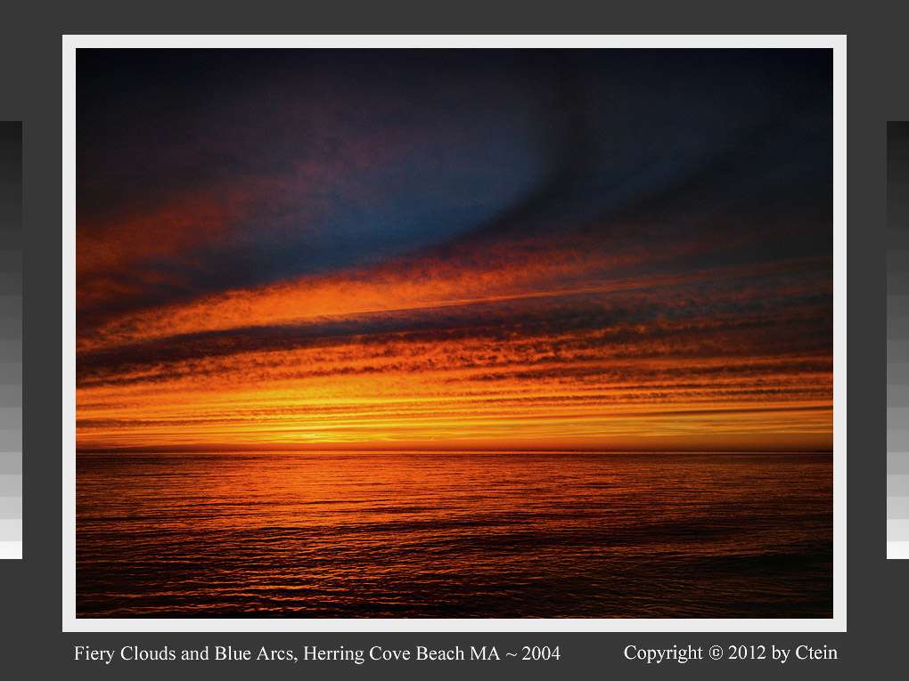 Fiery clouds