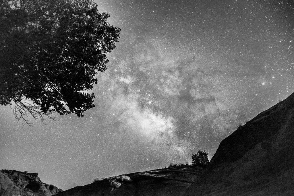 Sagittarius and the Milky Way rising above the cliffs in Canyon de Chelly
